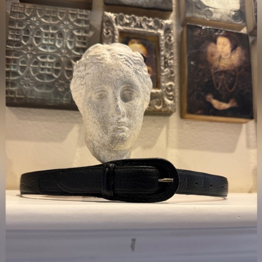 Mark Shale Pebble‎ Buffalo Leather Belt – Large (1” Wide)